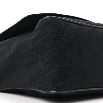 Gucci Monogram Flap Pocket Messenger Bag Black 9 of 10