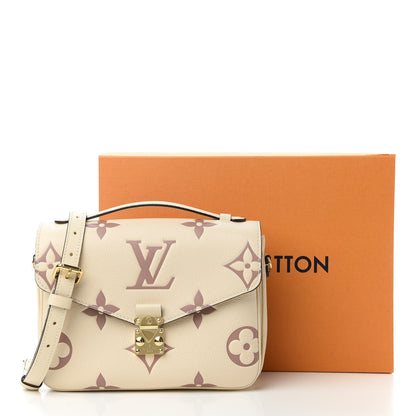 Louis Vuitton Empreinte Monogram Giant Pochette Metis Creme Bois De Rose 11 of 11