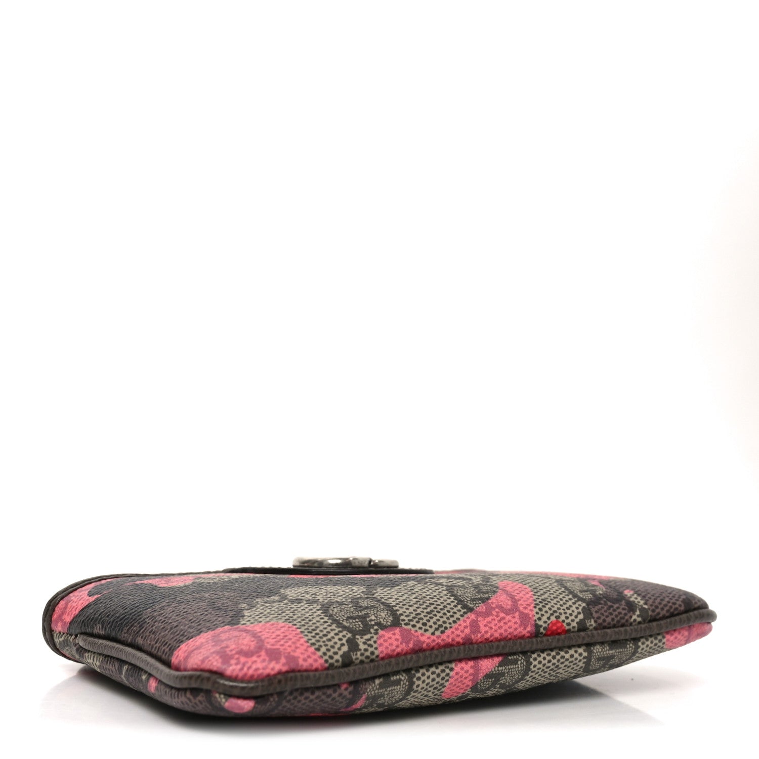 Gucci GG Supreme Monogram Camouflage Key Case Brown Pink Red 4 of 7
