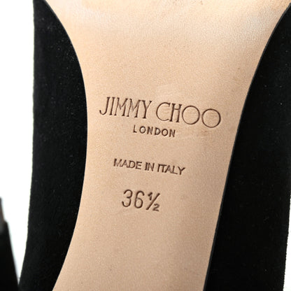 Jimmy Choo Suede Romy 85 Pumps 36.5 Black 7 of 11
