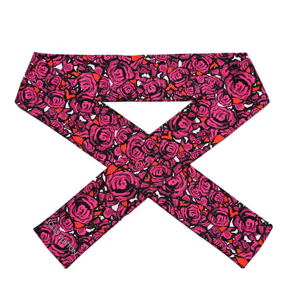 Louis Vuitton Silk Rock'n'Roses Bandeau Berry 1 of 4