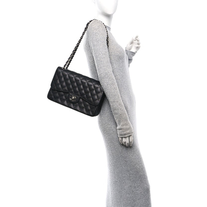 Chanel Caviar Quilted Jumbo Double Flap Black 2 of 11