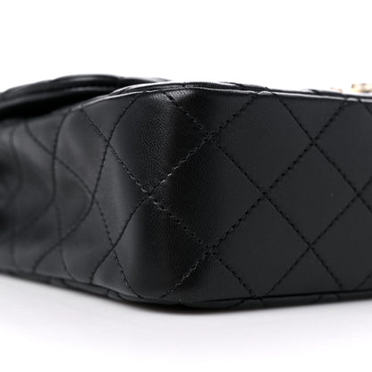 Chanel Lambskin Medium Westminster Pearl Flap Black 8 of 9