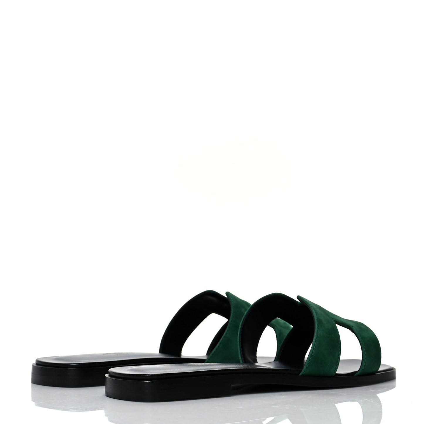 Suede Goatskin Oran Sandals 38 Vert Electrique