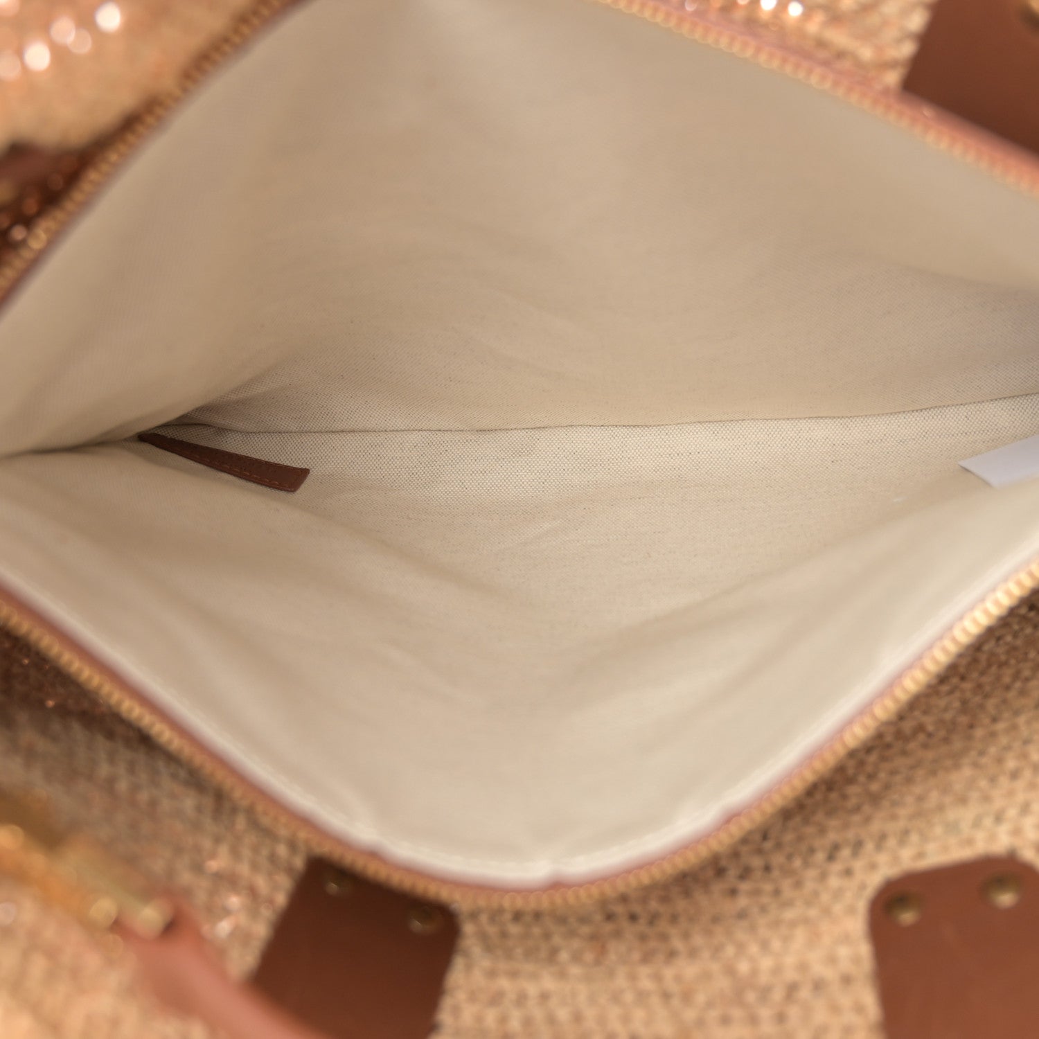 Saint Laurent Raffia Calfskin Medium Souple Sac De Jour Naturale Brick 6 of 11