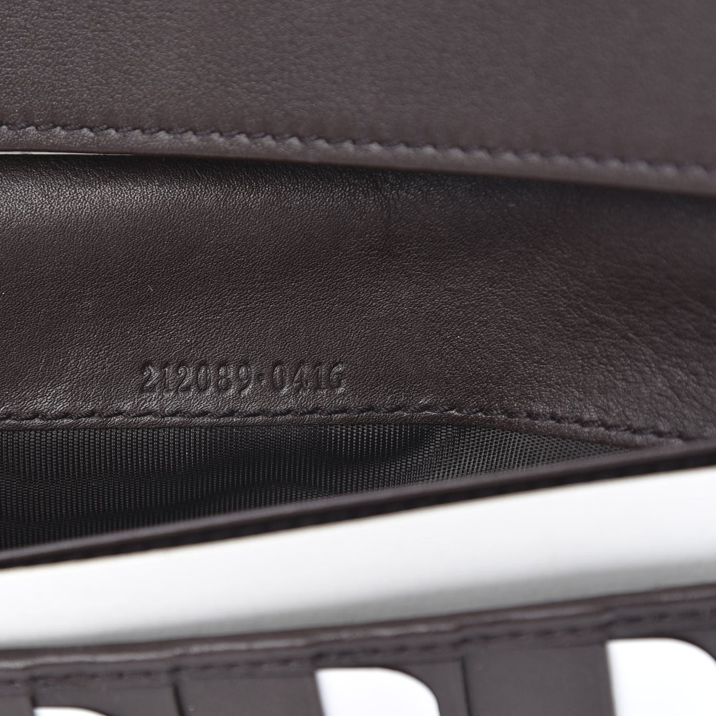 Guccissima Margaux Calfskin Icon Bar Continental Flap Wallet Chocolate