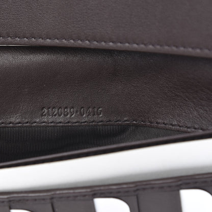 Gucci Guccissima Margaux Calfskin Icon Bar Continental Flap Wallet Chocolate 7 of 10