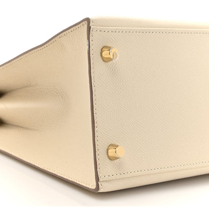 Hermes Epsom Kelly Sellier 28 Craie 9 of 15