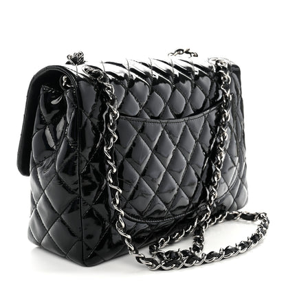 Chanel Patent Quilted Jumbo Single Flap Black 3 of 13