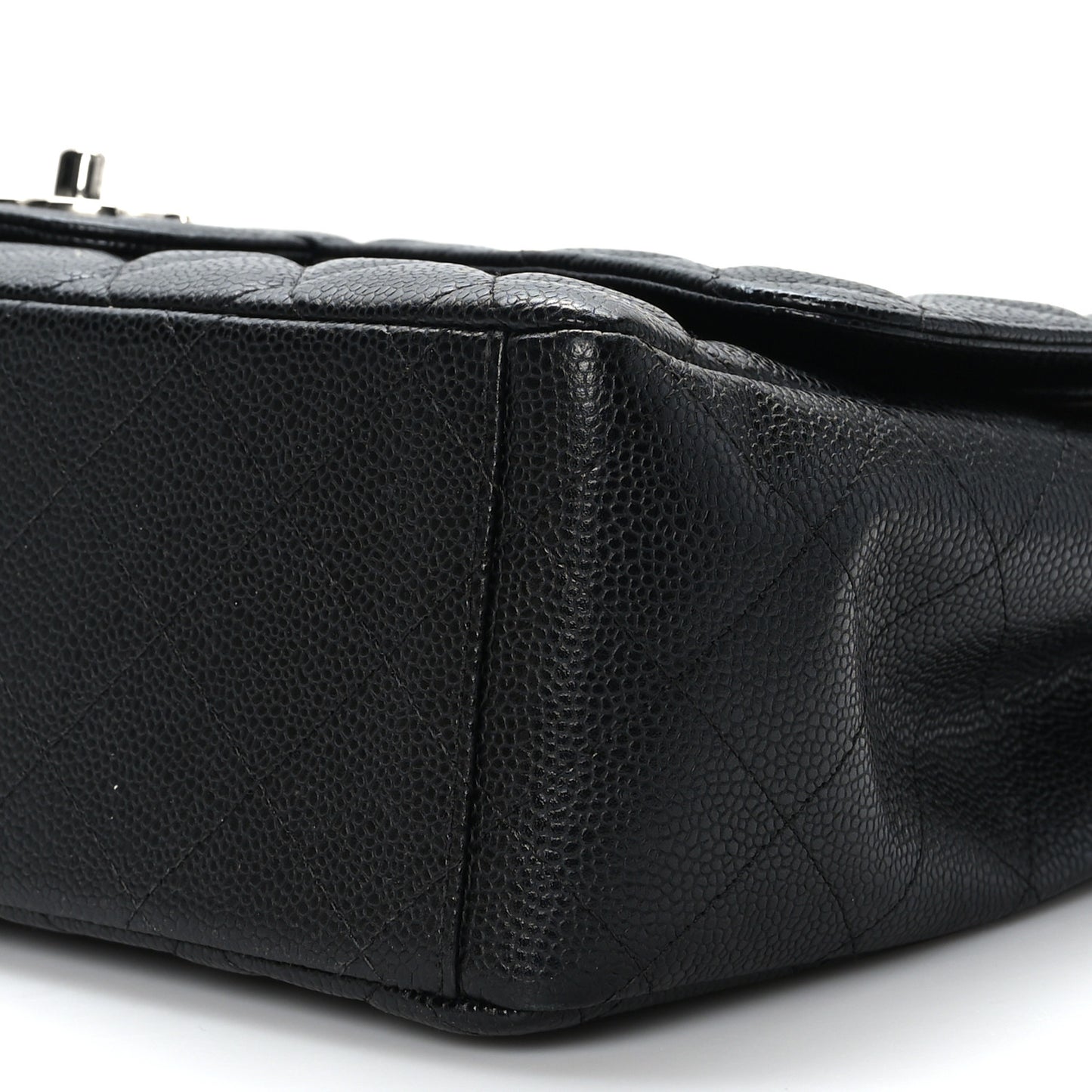 Caviar Quilted Maxi Double Flap Black
