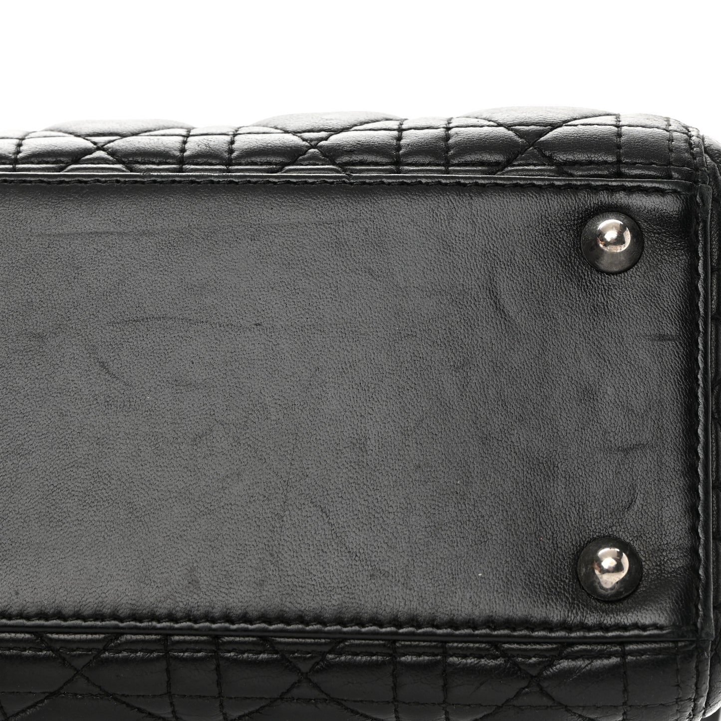 Lambskin Cannage Large Lady Dior Black
