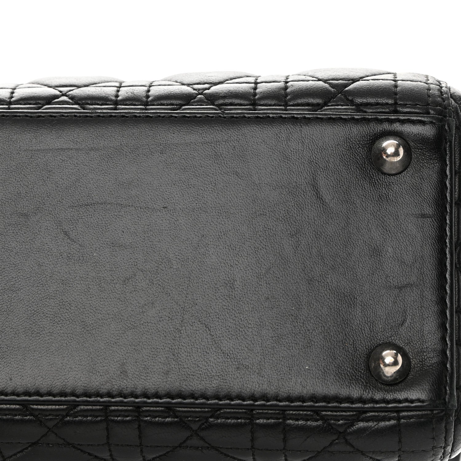 Christian Dior Lambskin Cannage Large Lady Dior Black 12 of 20