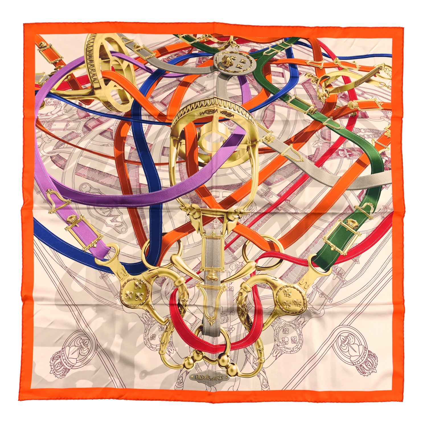 Hermes Silk Cavalcadour Voltigeur Scarf 90 1 of 4