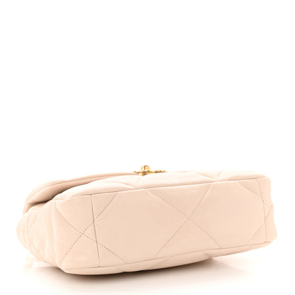 Chanel Lambskin Quilted Medium Chanel 19 Flap Beige 4 of 10