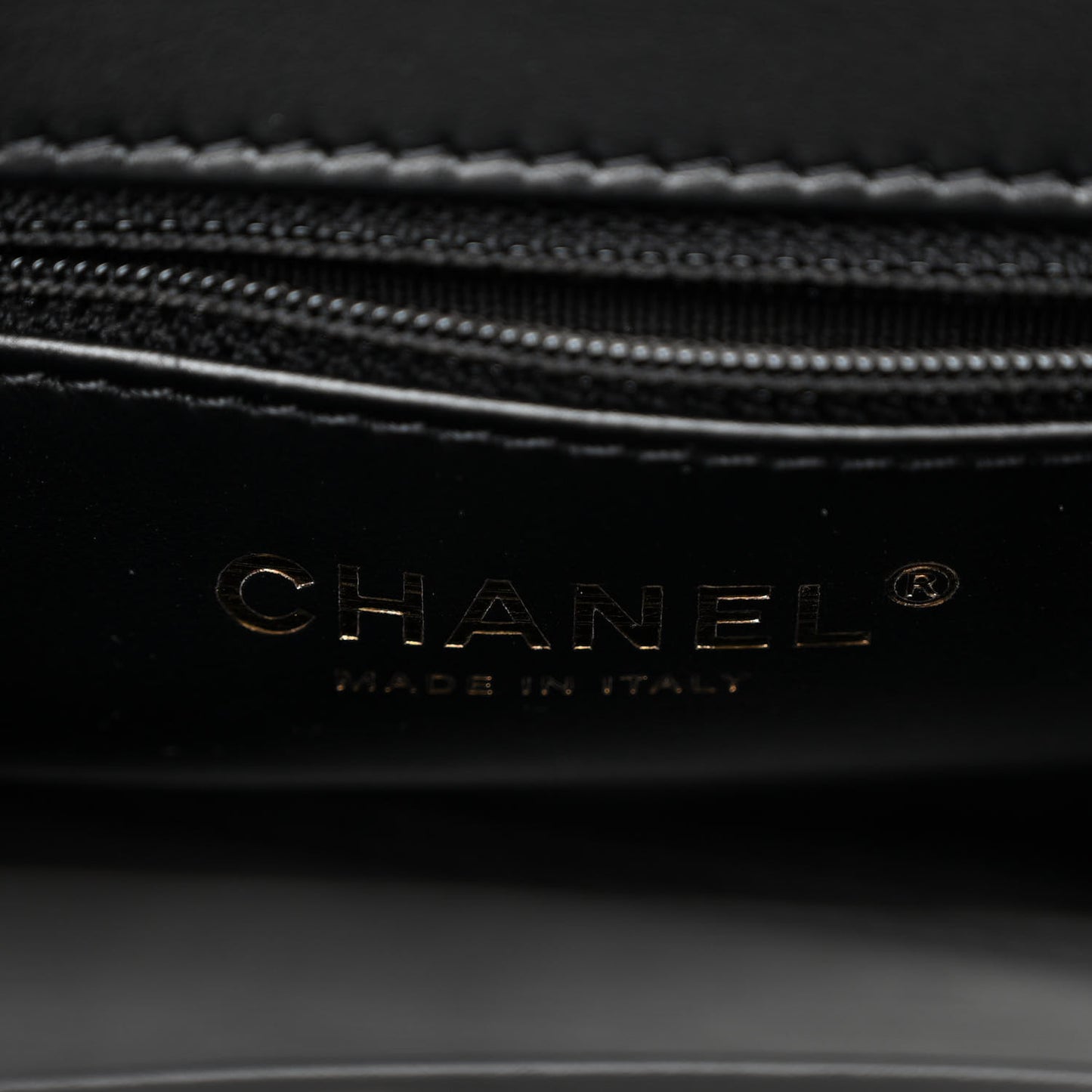 Shiny Aged Calfskin Quilted Nano Kelly Shopper Black