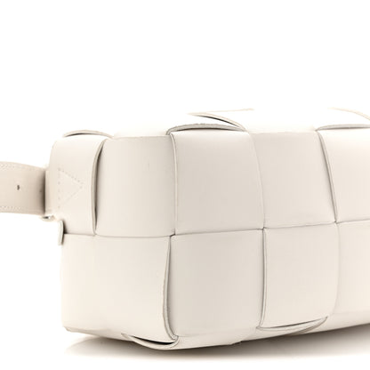 Bottega Veneta Lambskin Maxi Intrecciato Small Brick Cassette Bag White 9 of 10