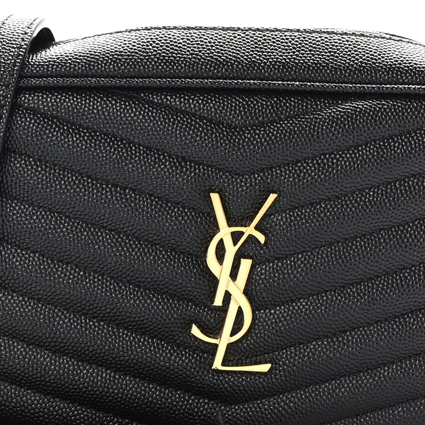 Grain De Poudre Matelasse Monogram Mini Lou Camera Bag Black