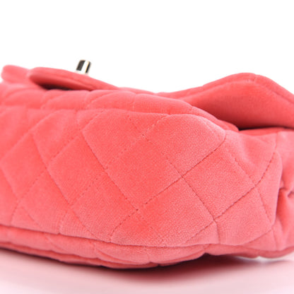 Chanel Velvet Quilted Mini Rectangular Pearl Crush Flap Coral 7 of 11