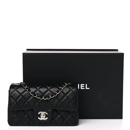 Chanel Lambskin Quilted Mini Rectangular Flap Black 11 of 11
