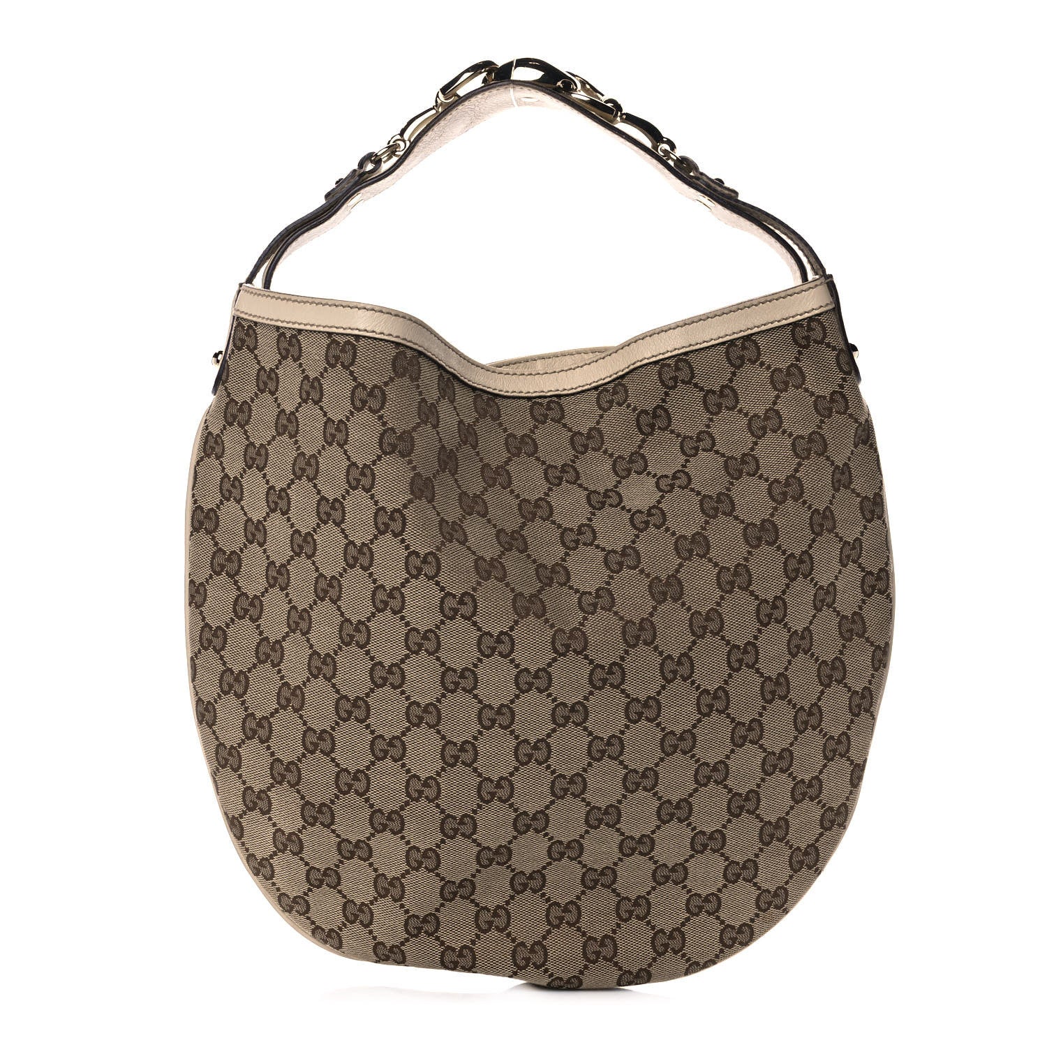 Gucci Monogram Medium Wave Hobo Cream 1 of 13