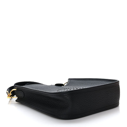 Hermes Taurillon Clemence Evelyne TPM Black 4 of 10