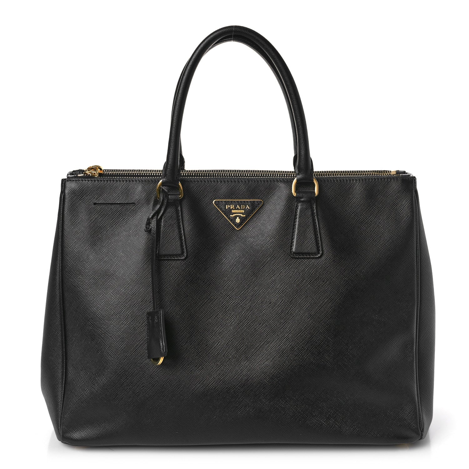 Prada Saffiano Large Galleria Double Zip Tote Black 1 of 8