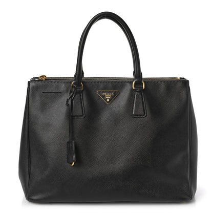 Prada Saffiano Large Galleria Double Zip Tote Black 1 of 8