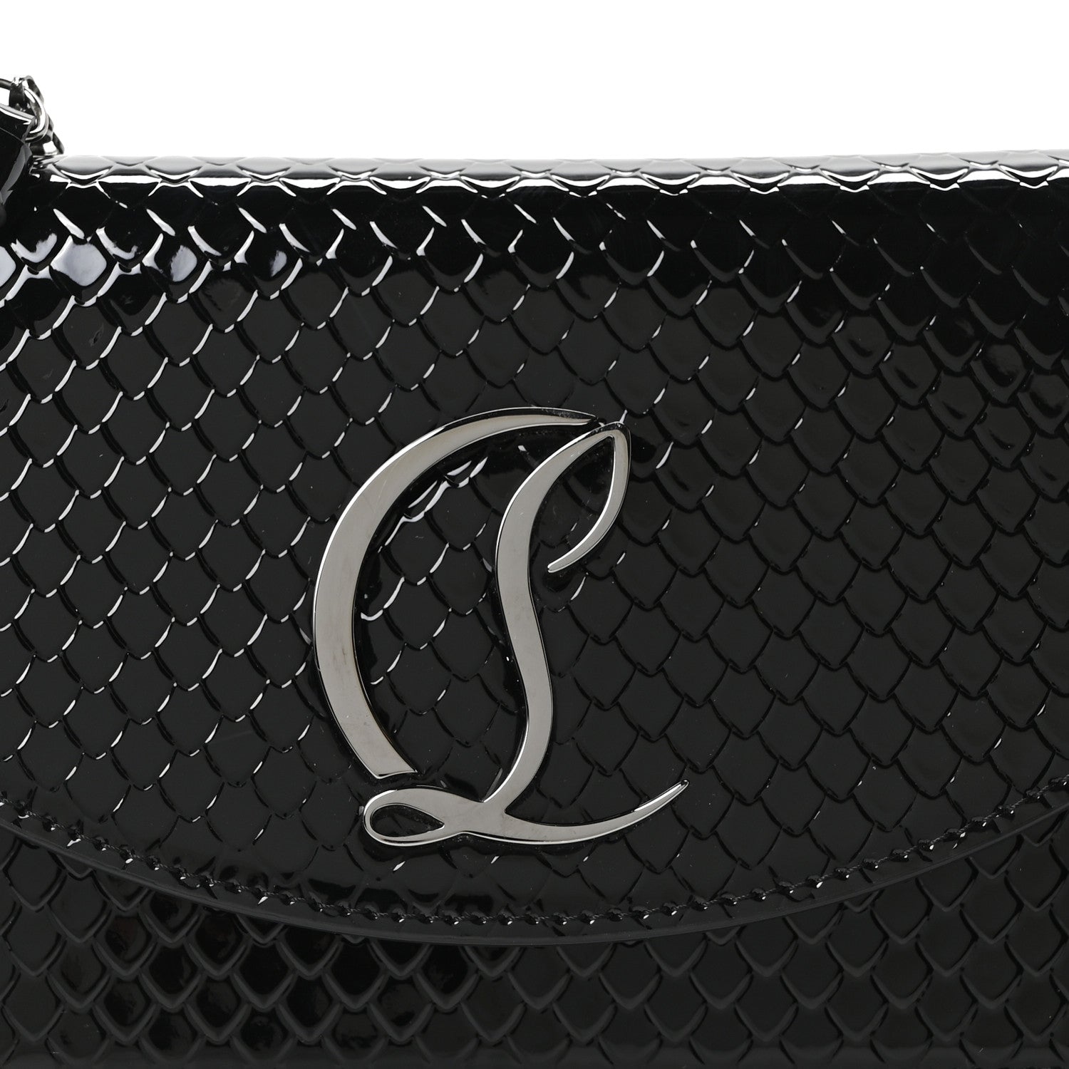 Christian Louboutin Jurassic Snakeskin Embossed Loubi54 Crossbody