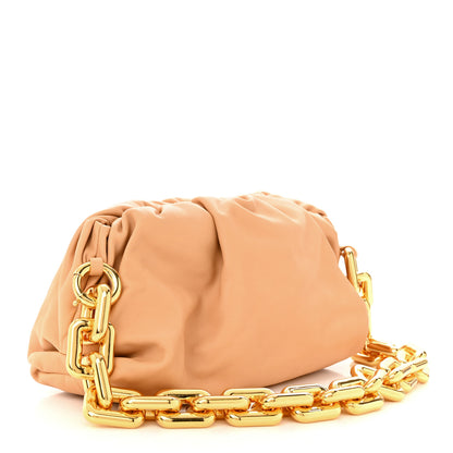 Bottega Veneta Calfskin The Pouch Chain Almond 3 of 10