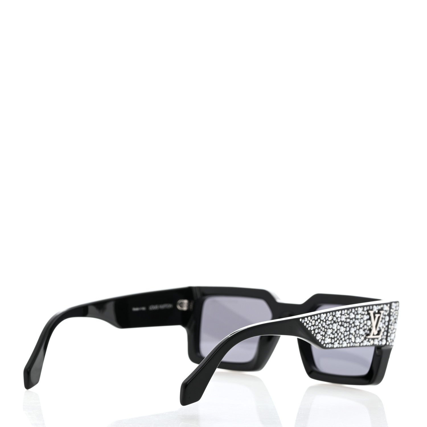 Louis Vuitton Acetate LV Clash Pearls & Strass Sunglasses Z2396W Black 4 of 8
