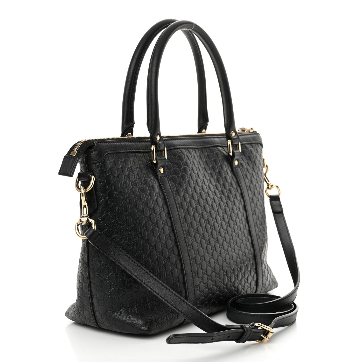 Gucci Soft Microguccissima Small Zippered Satchel Black 3 of 12