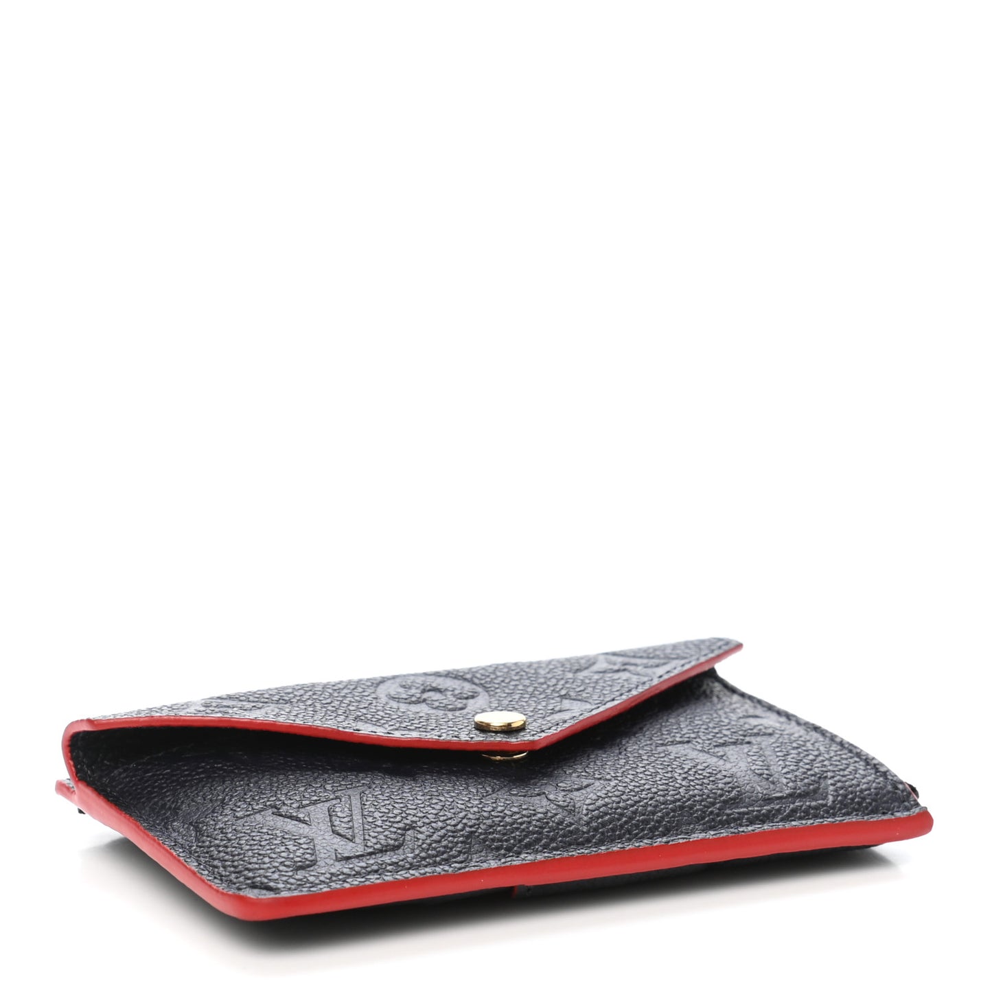 Empreinte Recto Verso Card Holder Marine Rouge