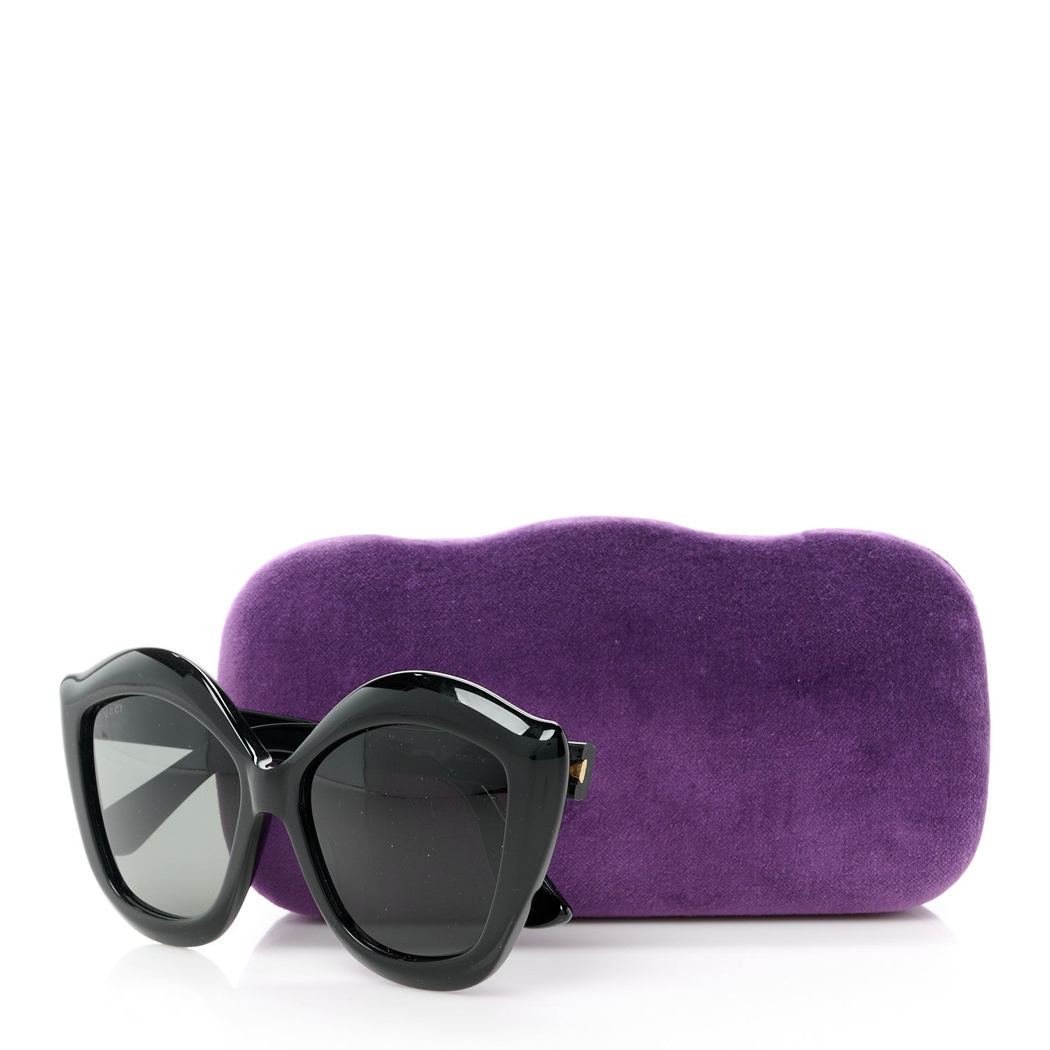 Gucci Cat Eye GG0117S Sunglasses Black 9 of 9