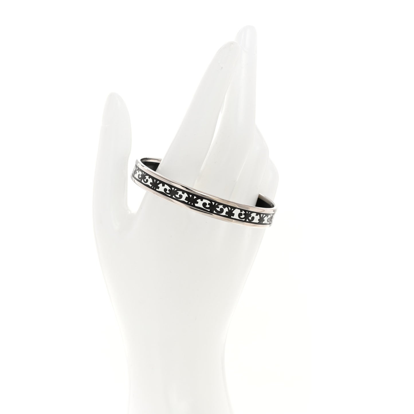 Enamel Printed Narrow Balcons du Guadalquivir Bracelet 65 Black
