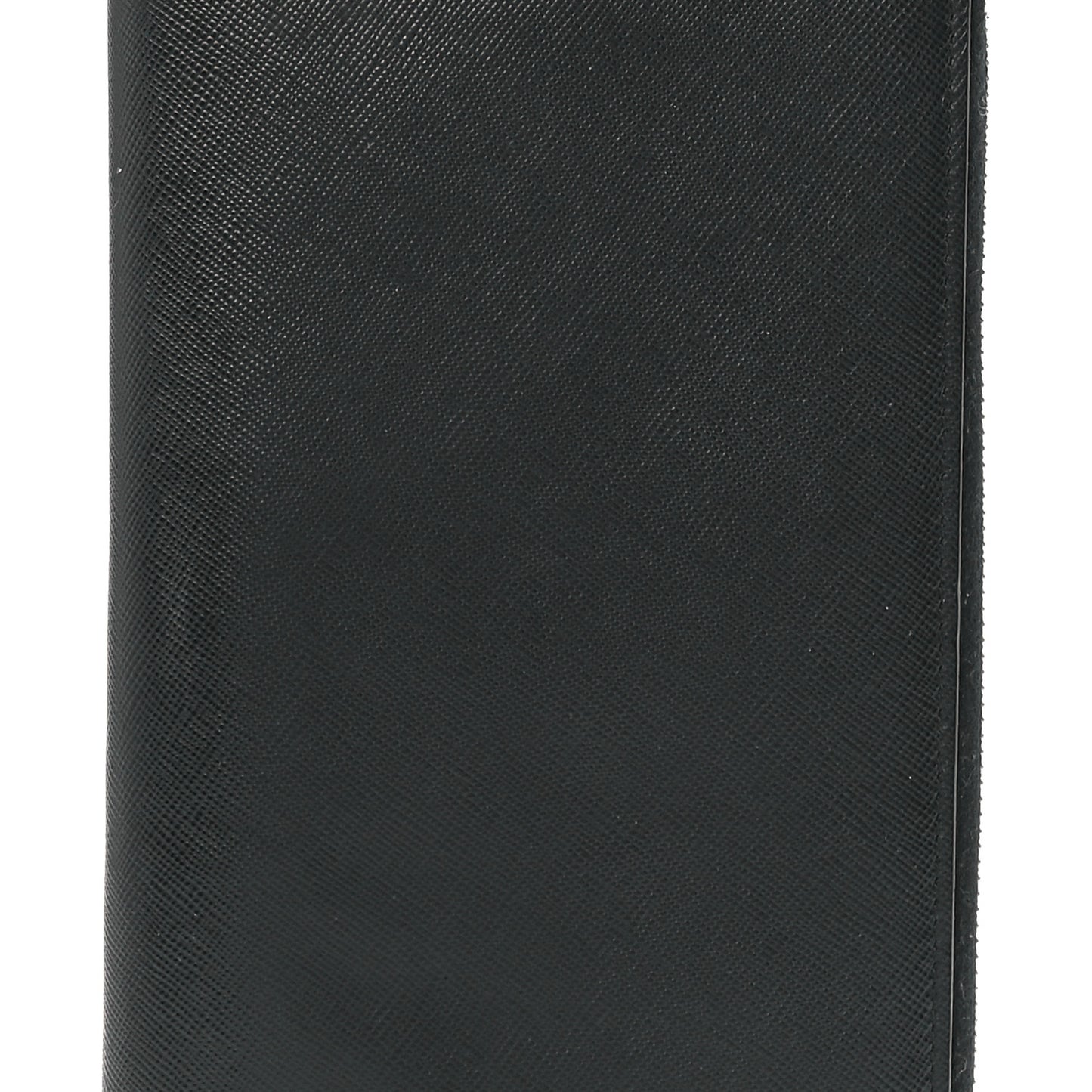 Saffiano Large Zip Around Travel Wallet Black