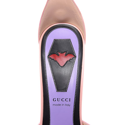 Gucci Patent Crystal GG Bow Sadie Spike Ankle Strap d'Orsay Platform High Heel Pumps 39.5 Perfect Pink 8 of 11
