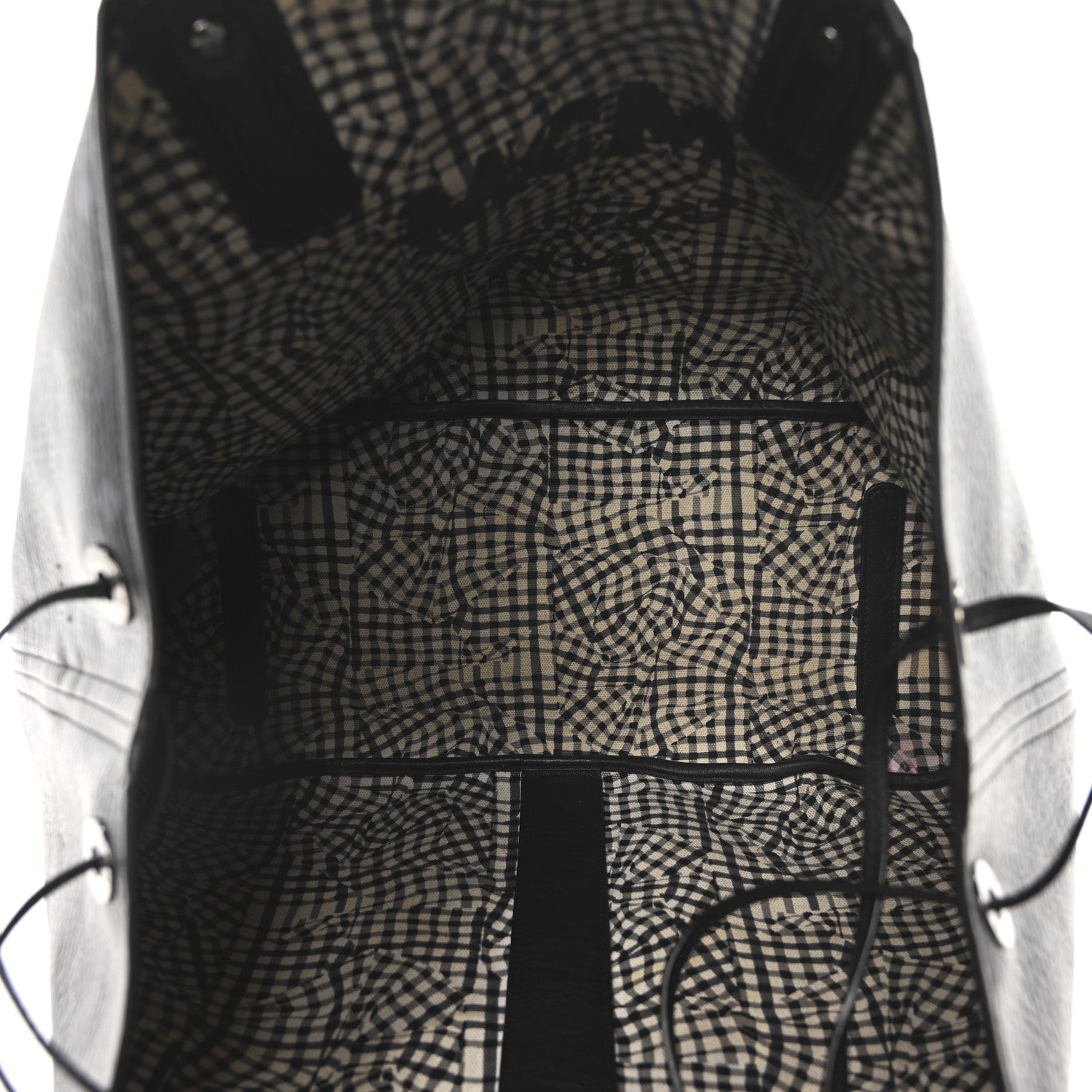 MCM Visetos Large Liz Reversible Shopper Tote Black 6 of 10