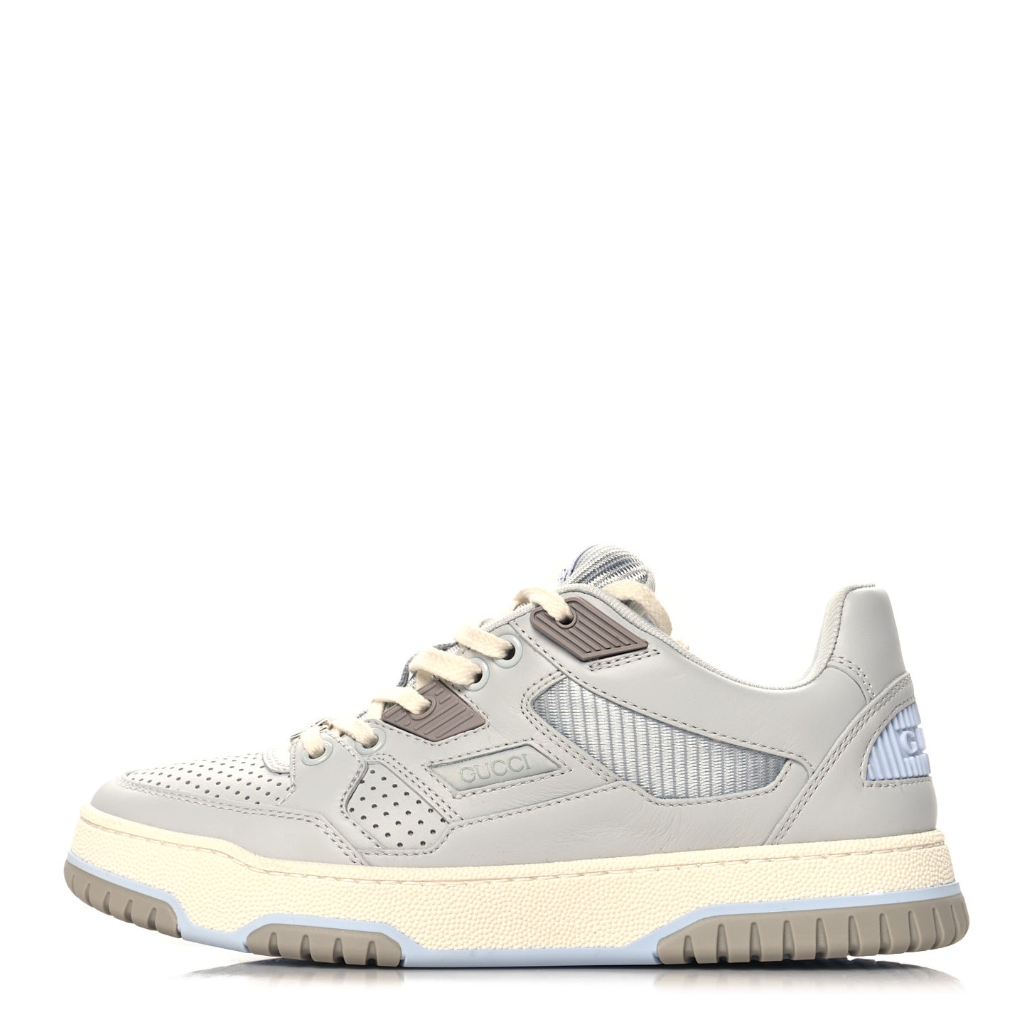 Calfskin Perforated Sneakers 36 Smoky Grey