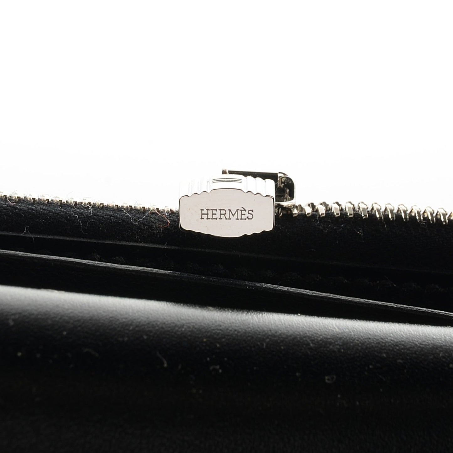 Guilloche Box Kelly Longue Wallet Black