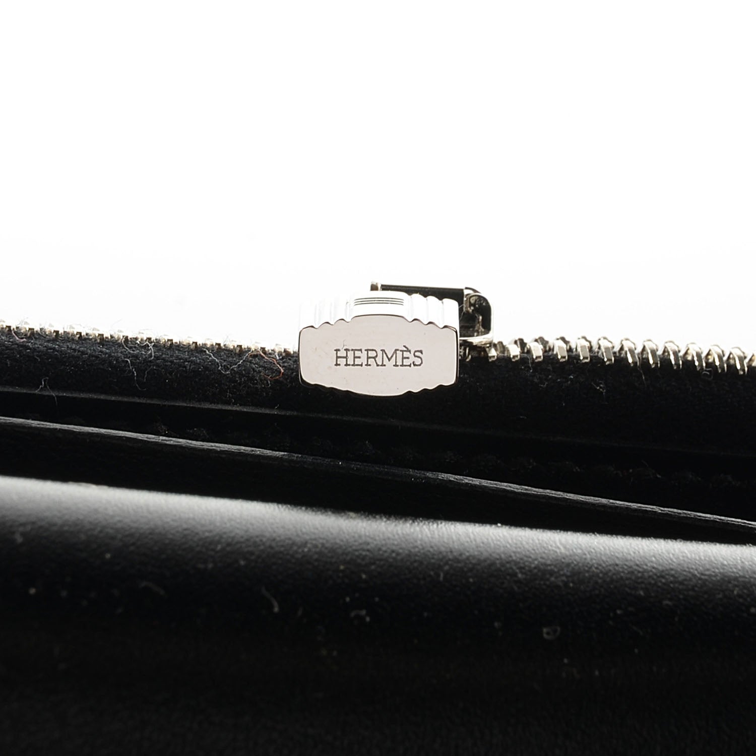 Hermes Guilloche Box Kelly Longue Wallet Black 15 of 15