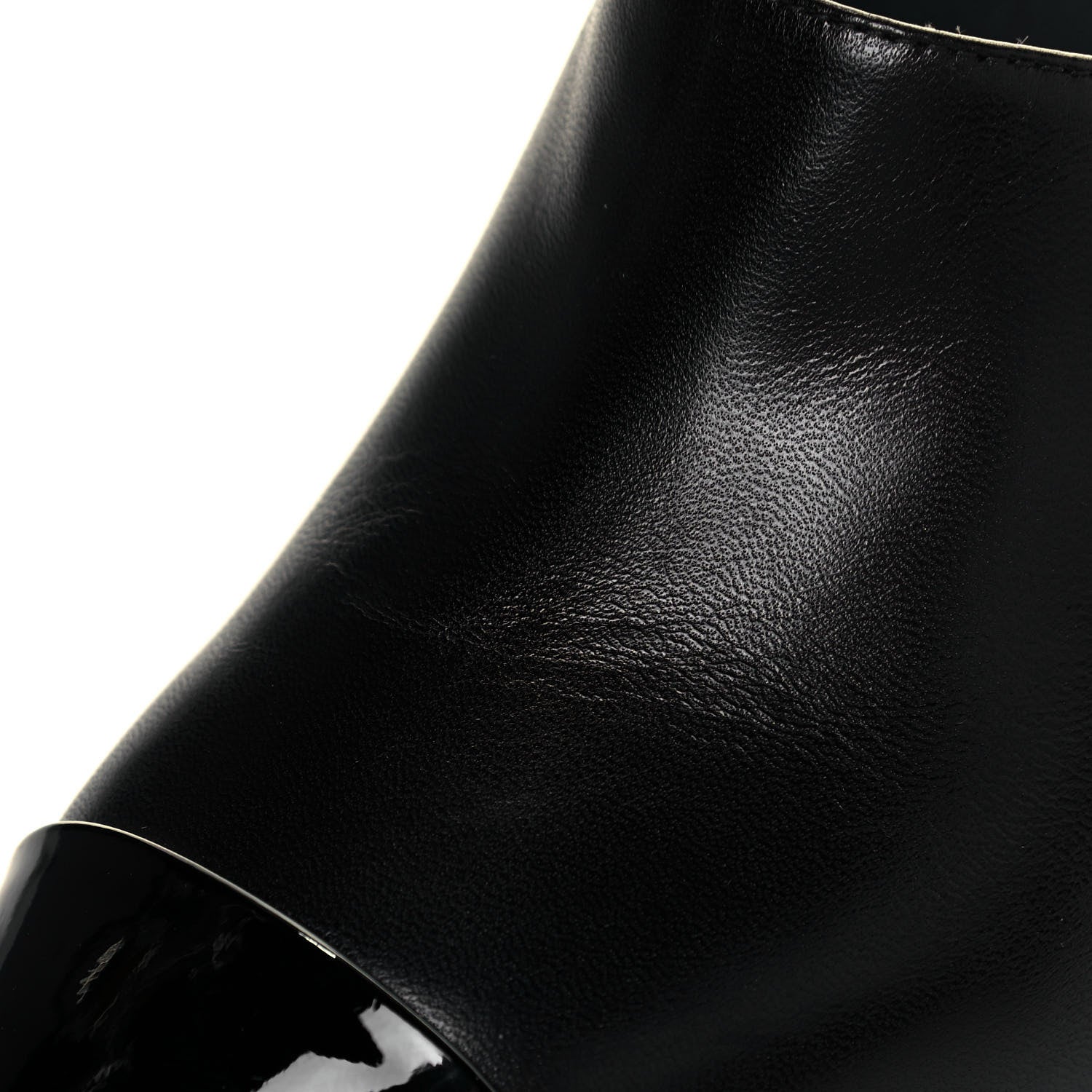 Chanel Lambskin Patent Cap Toe Pearl Mules 39.5 Black 9 of 10