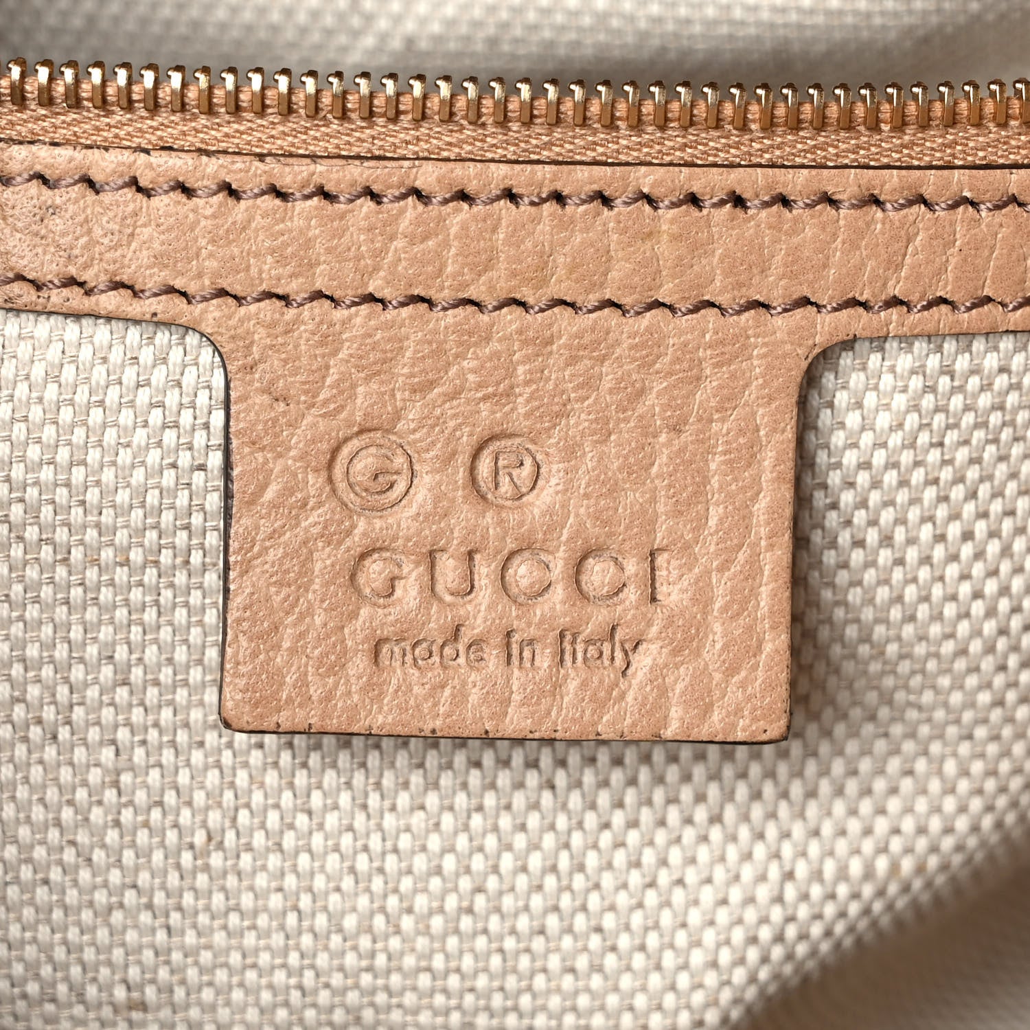 Gucci Dollar Calfskin Medium Soho Top Handle Satchel Camelia 6 of 12