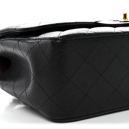 Chanel Caviar Quilted Jumbo Double Flap Black 9 of 11