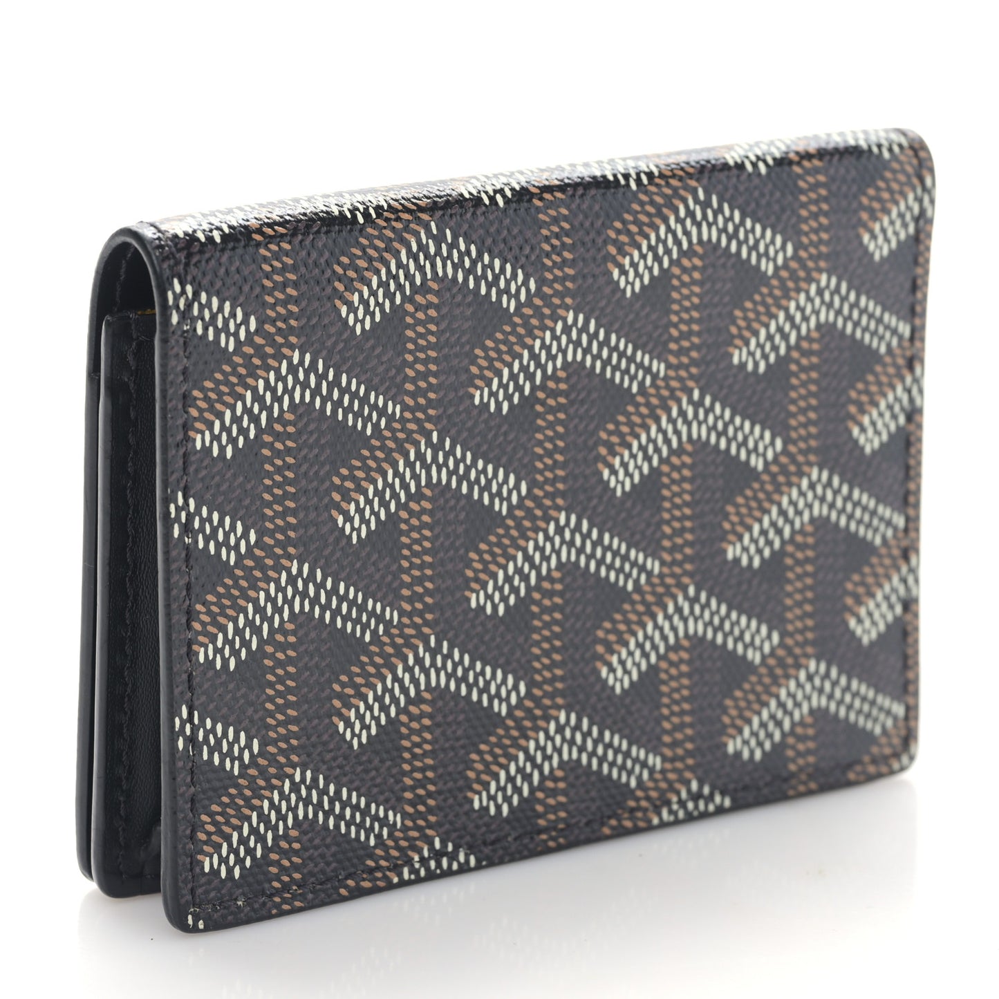 Goyardine Business Card Holder Black