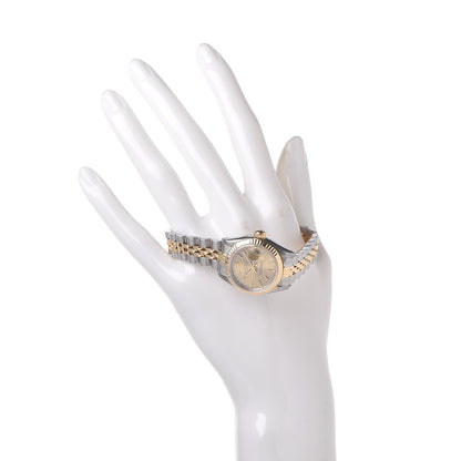 Rolex Stainless Steel 18K Yellow Gold 26mm Oyster Perpetual Datejust Watch Champagne 69173 2 of 6