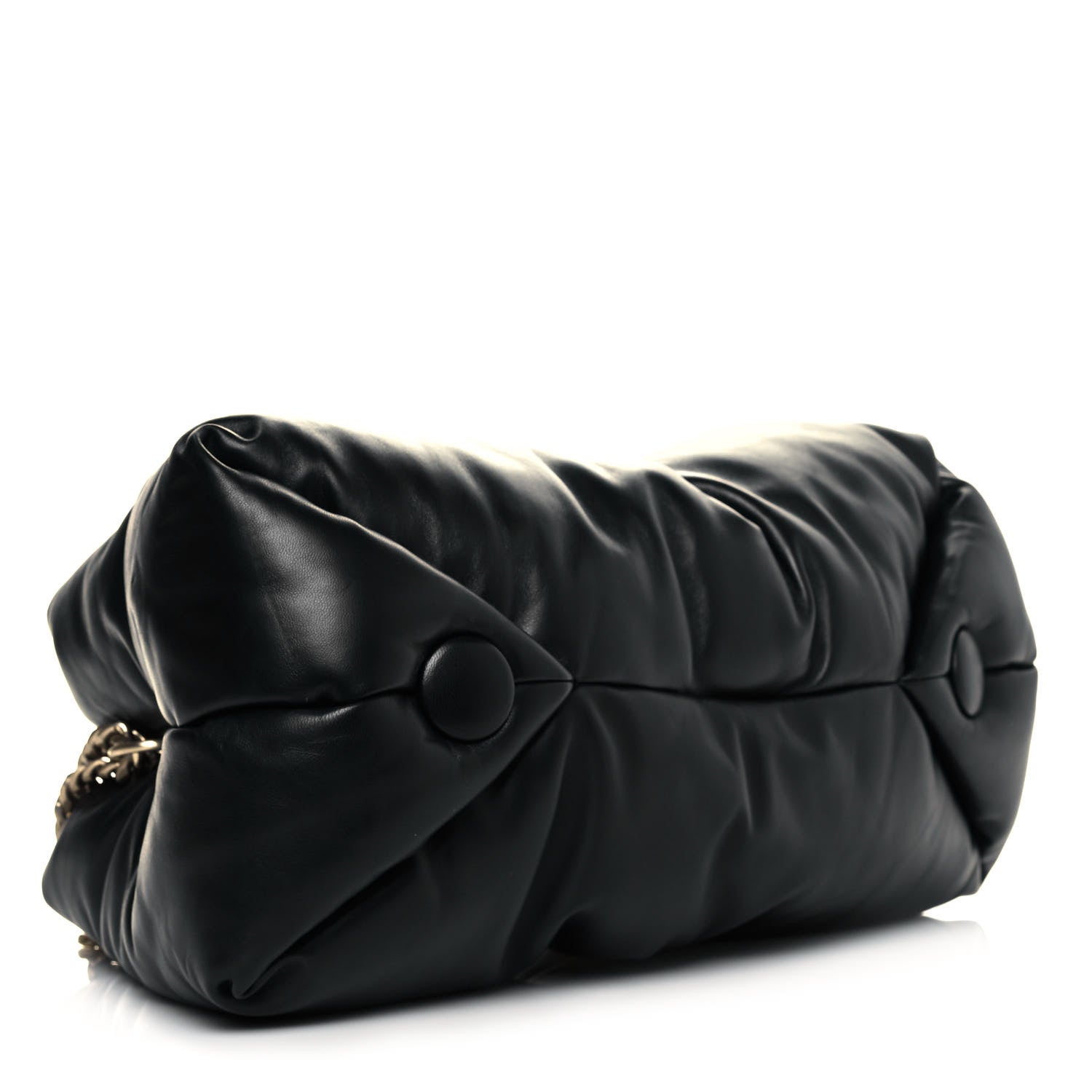 Proenza Schouler Lambskin Puffy Tobo Chain Shoulder Bag Black 8 of 10