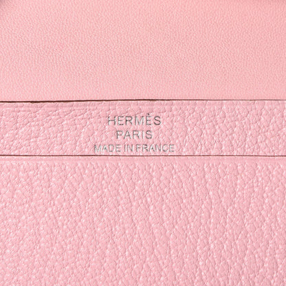 Hermes Chevre Mysore Mini Bearn Wallet Rose Sakura 6 of 8
