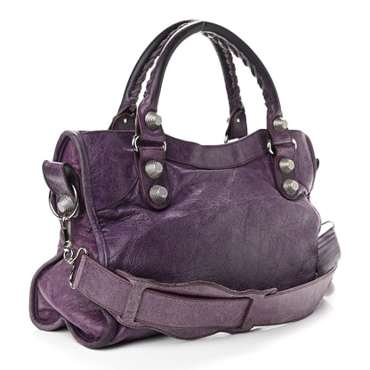Balenciaga Agneau Giant 21 Silver Hardware City Raisin 3 of 10