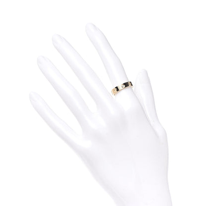 Cartier 18K Yellow Gold Diamond 4mm LOVE Wedding Band Ring 50 5.25 2 of 6