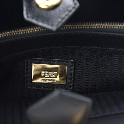 Fendi Vitello Elite Petite 2Jours Tote Black 6 of 9